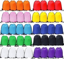 40 Pcs Drawstring Bags, Bulk Draw String Backpack, Cinch Polyester Bag for Gy..