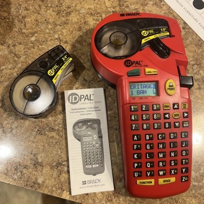 Brady ID Pal Label Maker, Manual + 2 Cloth Label Tape Battery Powered