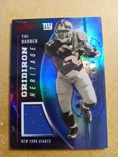 2021 Prestige Gridiron Heritage Xtra Points Red Tiki Barber Memorabilia #GH-TB