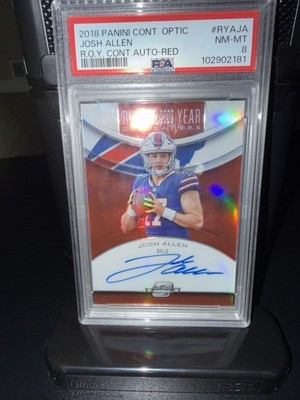 2018 Panini Optic Contenders Josh Allen Rookie of the Year Red Prizm 70/99 RYAJA