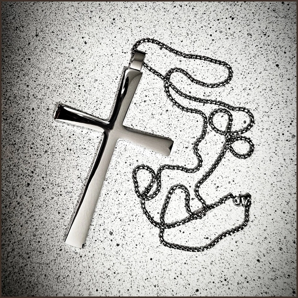 Collar Cruz Osbourne Negro Sabbath Ozzy Colgante Acero Inoxidable Foto 3 de 4