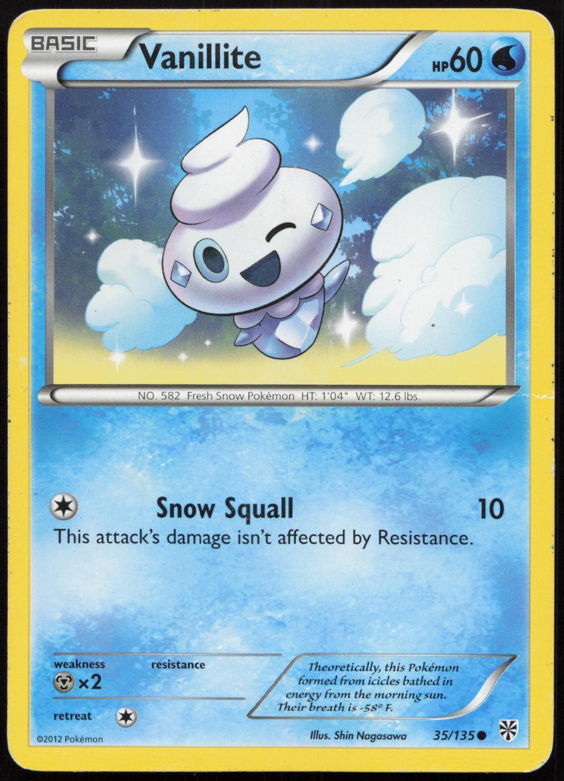 Vanillite 35/135 Common Plasma Storm Pokemon Lightly Played
