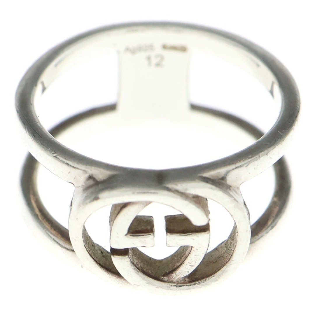 GUCCI Interlocking Ring Silver #12 Used b69522202… - image 4