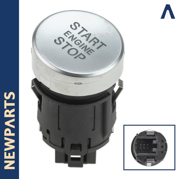 Newparts Start Stop Schalter 6 Pole Chrom FüR Audi A6 C7 A7 Sportback 4G1905217A-image