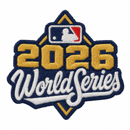 2026 World Series Embroidered Baseball Patch, Iron On Jersey Applique