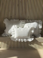 100 Linen Squared Throw Pillow Case Sham 1PC 20x20in Romantic Cottage Style