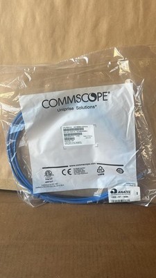 ''LOT OF 10'' Commscope Uniprise CAT6 10ft Blue Patch Cords UNC6-BL-10F