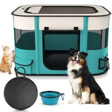 BEBANG Pet Playpen, Foldable Portable Dog Cat Playpens Exercise Kennel Tent, L
