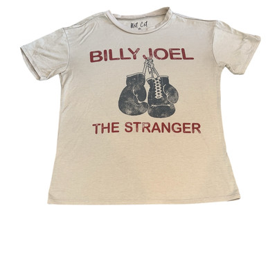 Wst Cst Women s Billy Joel The Stranger Boxing Gloves Graphic Tee Shirt Size XS