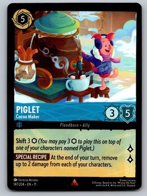 Piglet - Cocoa Maker 147/204 Rare Winterspell Lorcana Near Mint