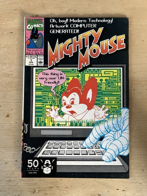 Marvel Comics MIGHTY MOUSE #7 April 1991   Vintage Scarce Comic See Pics