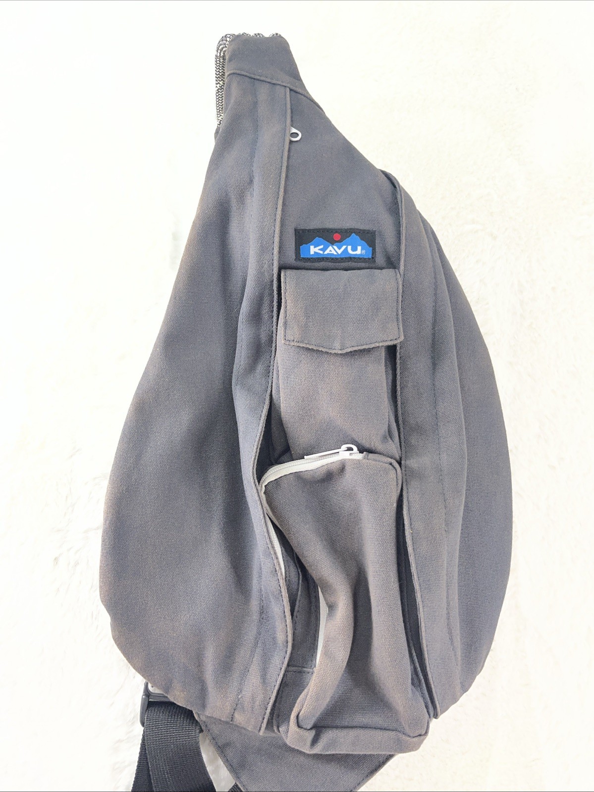 Kavu Rope Sling Bag Gray Backpack Crossbody