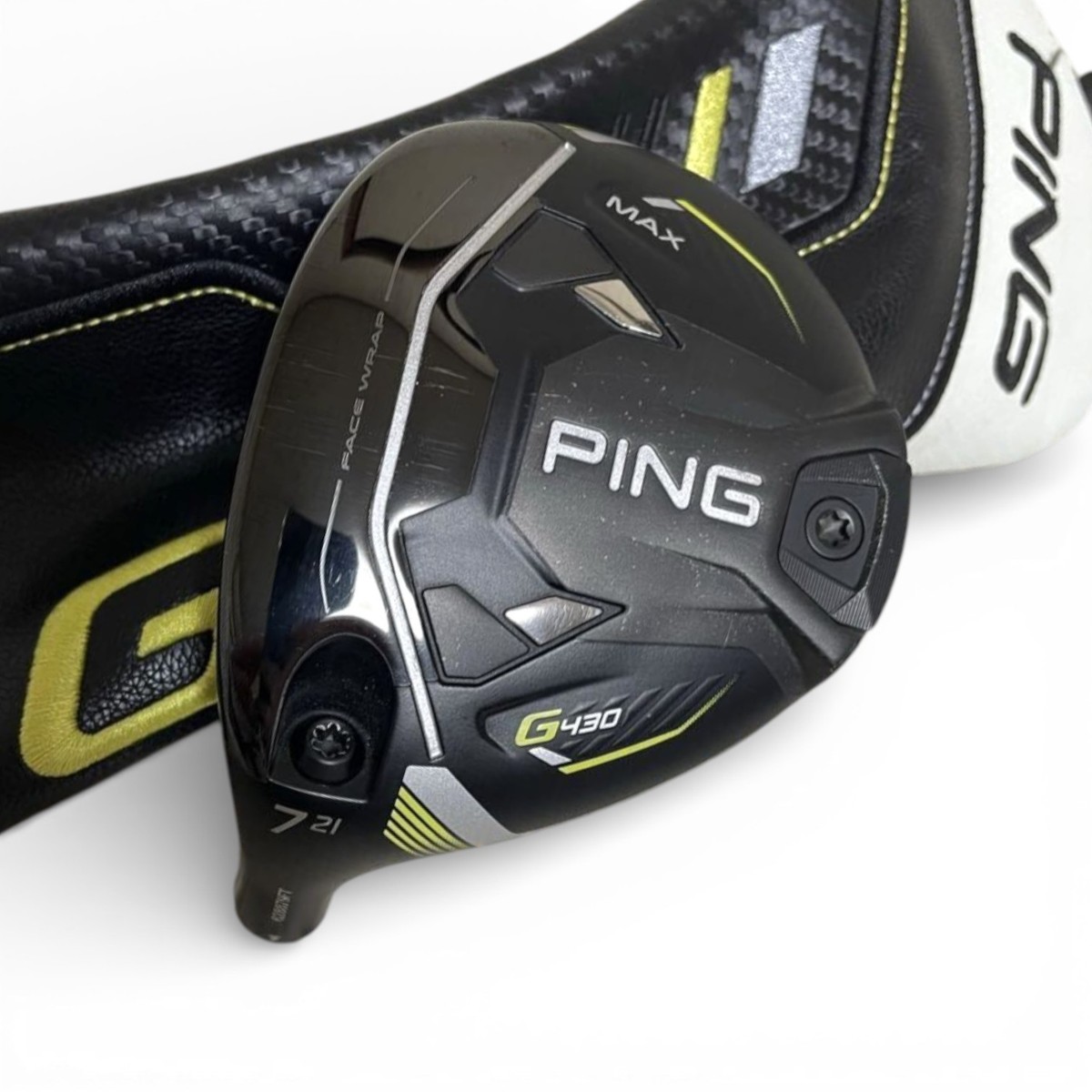 PING G430 MAX 7W 21 Degree Fairway Wood Head with Cover LH PING G430 MAX 7W 21 Degree Fairway Wood Head with Cover LH