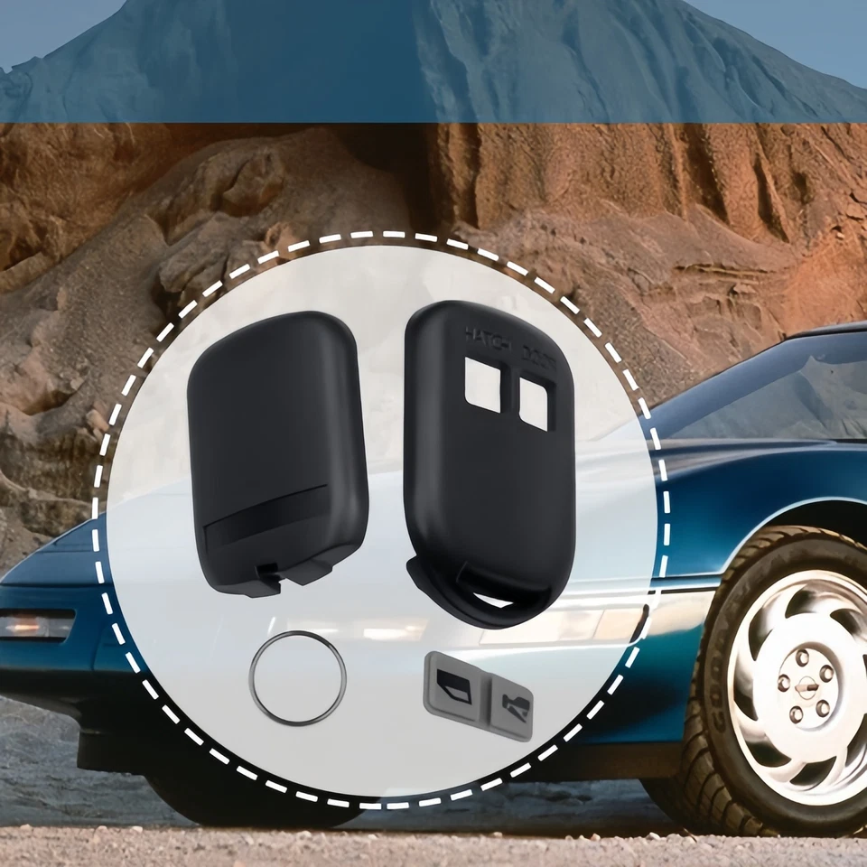 Llave remota de entrada sin llave estilo a presión carcasa para Chevrolet Corvette 1993-96 con anillo Foto 3 de 4