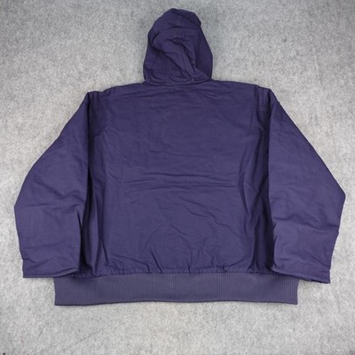 Carhartt Jacket Mens 5XL Navy Loose Washed Duck Insulated