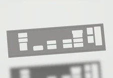 Asrock B660M-C I/O Shield, 3D Printed, IO Backplate