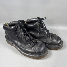 Vintage Doc Dr. Martens 8287 Black Leather Chunky Boots Shoes US 6/ UK 5 Y2K