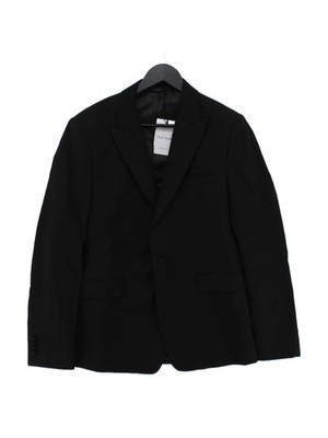 Paul Smith Men's Blazer Chest: 38 in Black Floral Wool with Other Overcoat