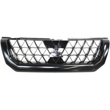 Grille For 2002-2003 Mitsubishi Montero Sport Black Plastic