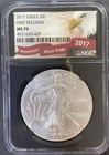 2017 NGC MS70 Proof 1 oz Silver American Eagle First Releases US $1 Liberty Coin