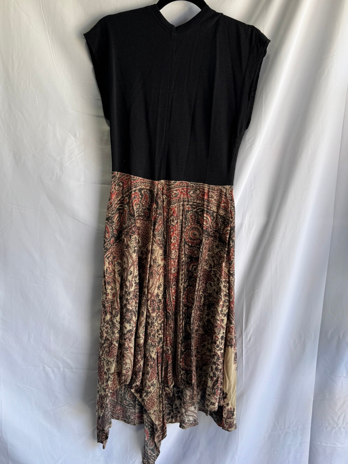 JW Anderson Multicolor Wool Cap Sleeve Asymmetric Dress Size 6 with Small Holes