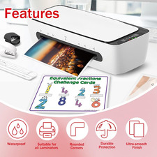 100Pack Legal Size Laminating Sheets 9X14.5Inches Thermal Laminating Pouches ...