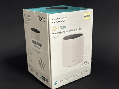 TP-Link Deco X15 AX1500 WiFi 6 Mesh System Dual Band 2100 Sq Ft