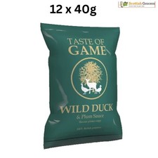 Taste of Game - Wild Duck & Plum Sauce 12 x 40g/Half Case/Unique Flavour New