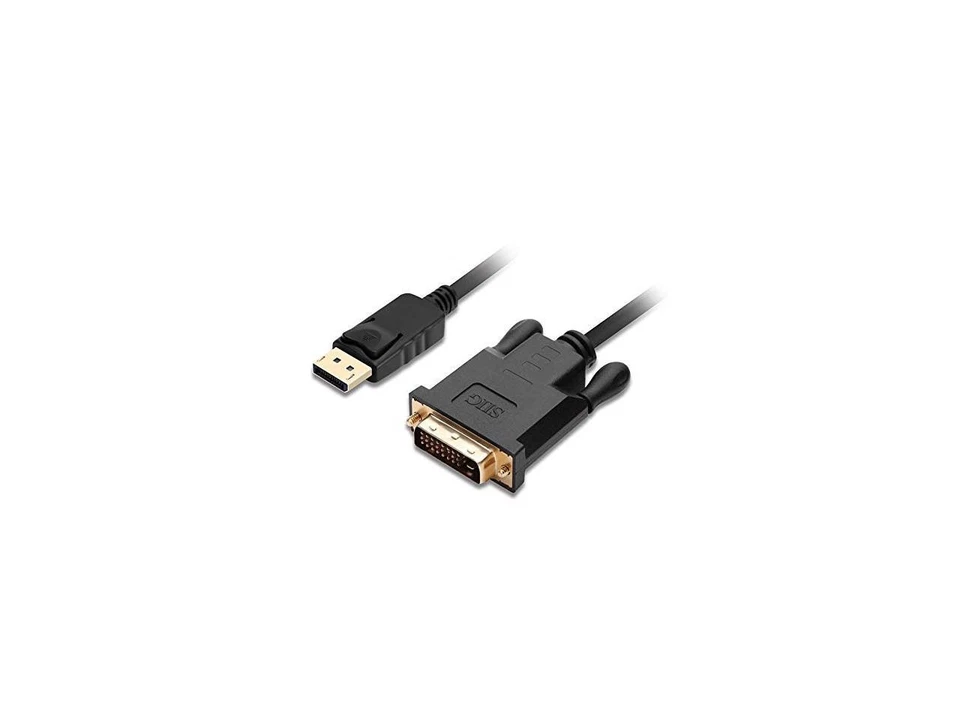 SIIG DisplayPort to DVI Cable - 1080p @60Hz Male to Male Passive DP to DVI Cable - Image 4 of 4