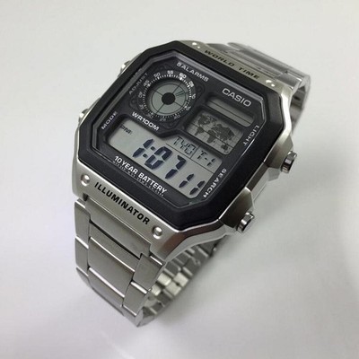 Casio AE1200WHD-1A Men's World Time Digital Watch | eBay
