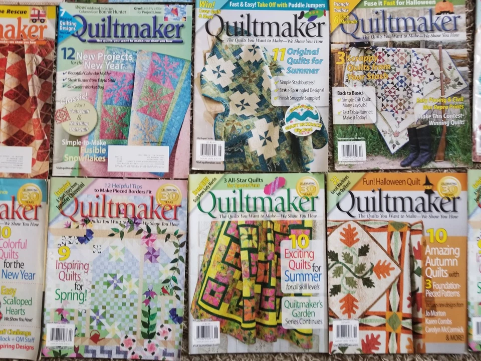 QUILTMAKER MAGAZINE Lot of 50 Issues Years: 1990-2013 Quilt Pattern Magazines - Image 4 of 4
