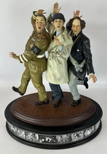 THE THREE STOOGES FRANKLIN MINT "YOU NATZY SPY" FIGURINE STATUE