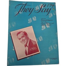 They Say Featured by Russ Morgan and His Orchestra Vintage Sheet Music 1938