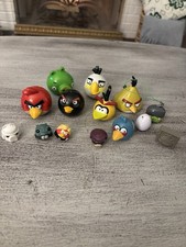 Lot of 12 Assorted Soft Hard Angry Birds Figures Loose