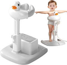 Adjustable Baby Shower Stand w /Anti-Slip Base, Portable Bath Helper for Infants