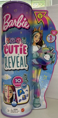 Barbie Cutie Reveal Fantasy Serie Puppe - Einhorn - HJL58 NRFB