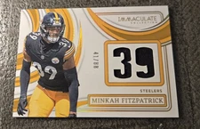 2024 Panini Immaculate Numbers #INM-MFK Minkah Fitzpatrick /88 Steelers NFL MEM