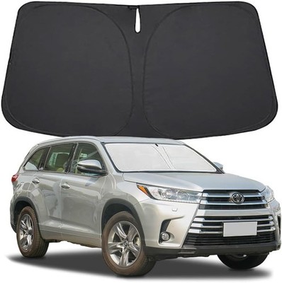 Windshield Sun Shade for Toyota Highlander (Foldable, Blocks UV Rays)