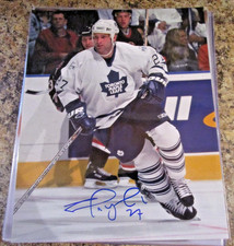 SHAYNE CORSON SIGNED 8x10 PHOTO TORONTO MAPLE LEAFS COA (A)