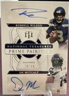 2021 Panini National Treasures Prime Pairings /49 Russell Wilson DK Metcalf Auto