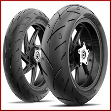 Roadmax 20055-17 12070-17 75h Motorcycle Tire Set Front Rear New