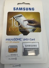 Samsung 16GB EVO Class 10 MicroSDHC UHS-I Card up to 48MB/s MB-MP16D