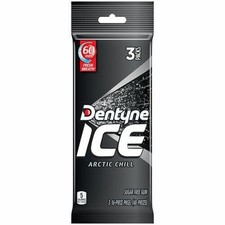 Dentyne ICE Arctic Chill Sugar Free Chewing Gum - 3 packs x 16 pieces 48 Total 