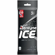 Dentyne ICE Arctic Chill Sugar Free Chewing Gum - 3 packs x 16 pieces (48 Total)