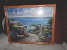 "TRANQUILITY BAY" JOHN ZACCHEO FRAMED UNDER GLASS # 5481 # 116