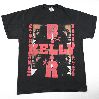 Vintage R Kelly Shirt Large 90s Bootleg Rap Tee Foxy Brown NAS R&B 