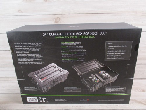 Gioteck DF-1 Dual Fuel Ammo Box Twin Controller Charging Dock for Xbox 360 - Zdjęcie 5 z 13