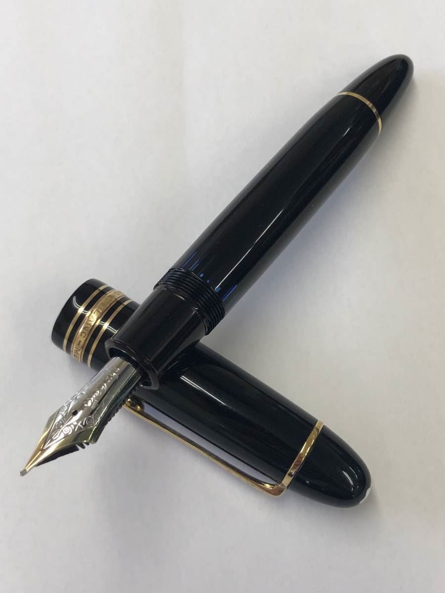 Montblanc Meisterstuck 149 14C 4810 585 Black Fountain Pen used
