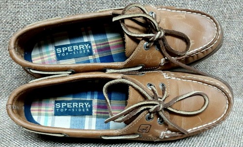 Sperry Top-Sider - 9155240 - Women's Boat Shoes - TAN BROWN Leather - Size 7.5 M - 第 9/11 張圖片