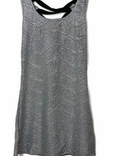 Mini Dress Women's Outfit Sleeveless Sexy Backless Crisscross Back Knit New